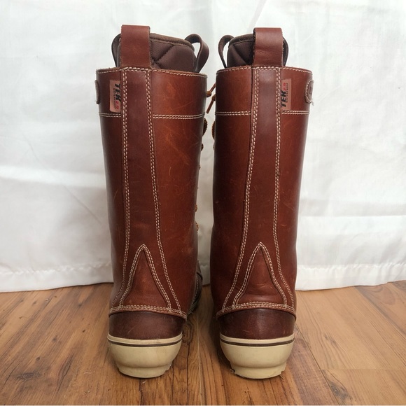LL Bean All-Weather Bar Harbor Boots 6 Women’s Snow Boot Insulated Tall Leather - Picture 3 of 12